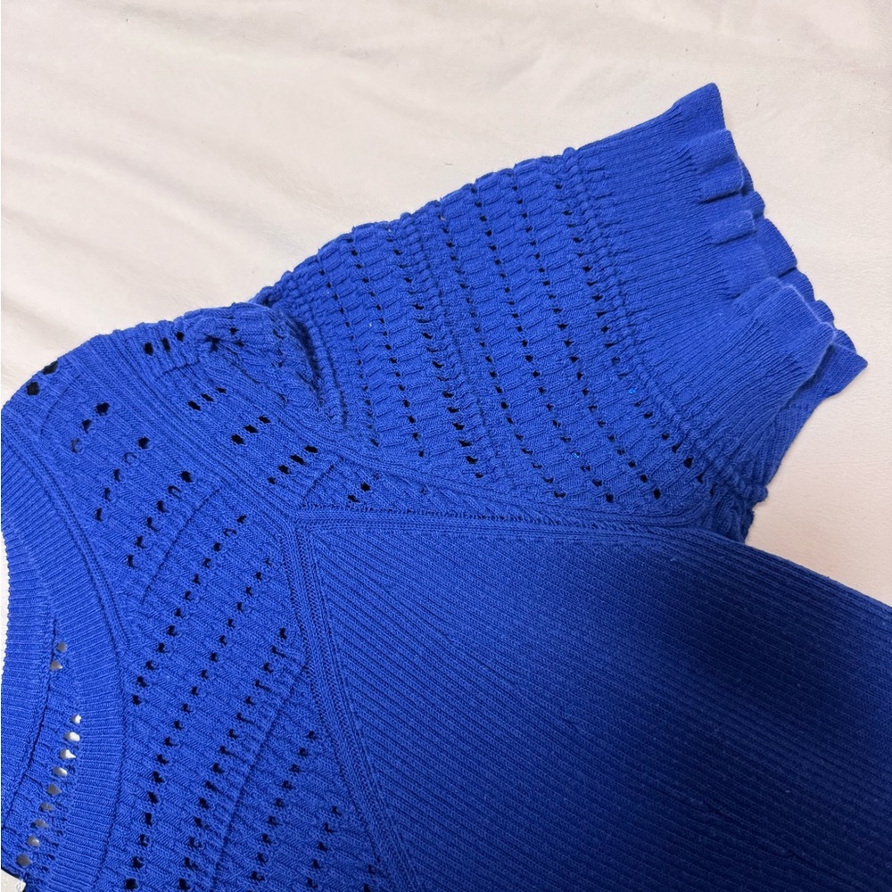Maeve Knit Royal Blue Dress Size X-Large - Picture 3 of 5